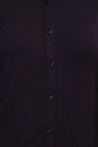 T Tahari - Collar Neck Cuff Button Detail Blouse