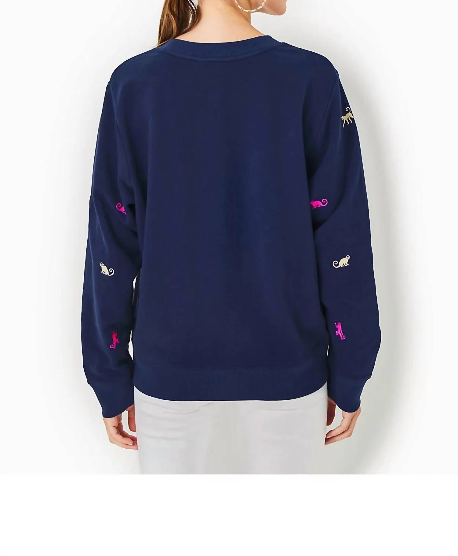 Lilly Pulitzer - Monkey Half Drop Ballad Sweatshirt