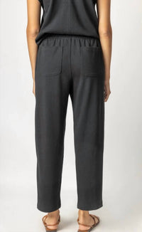 Lilla P - Structured Knit Easy Ankle Pants