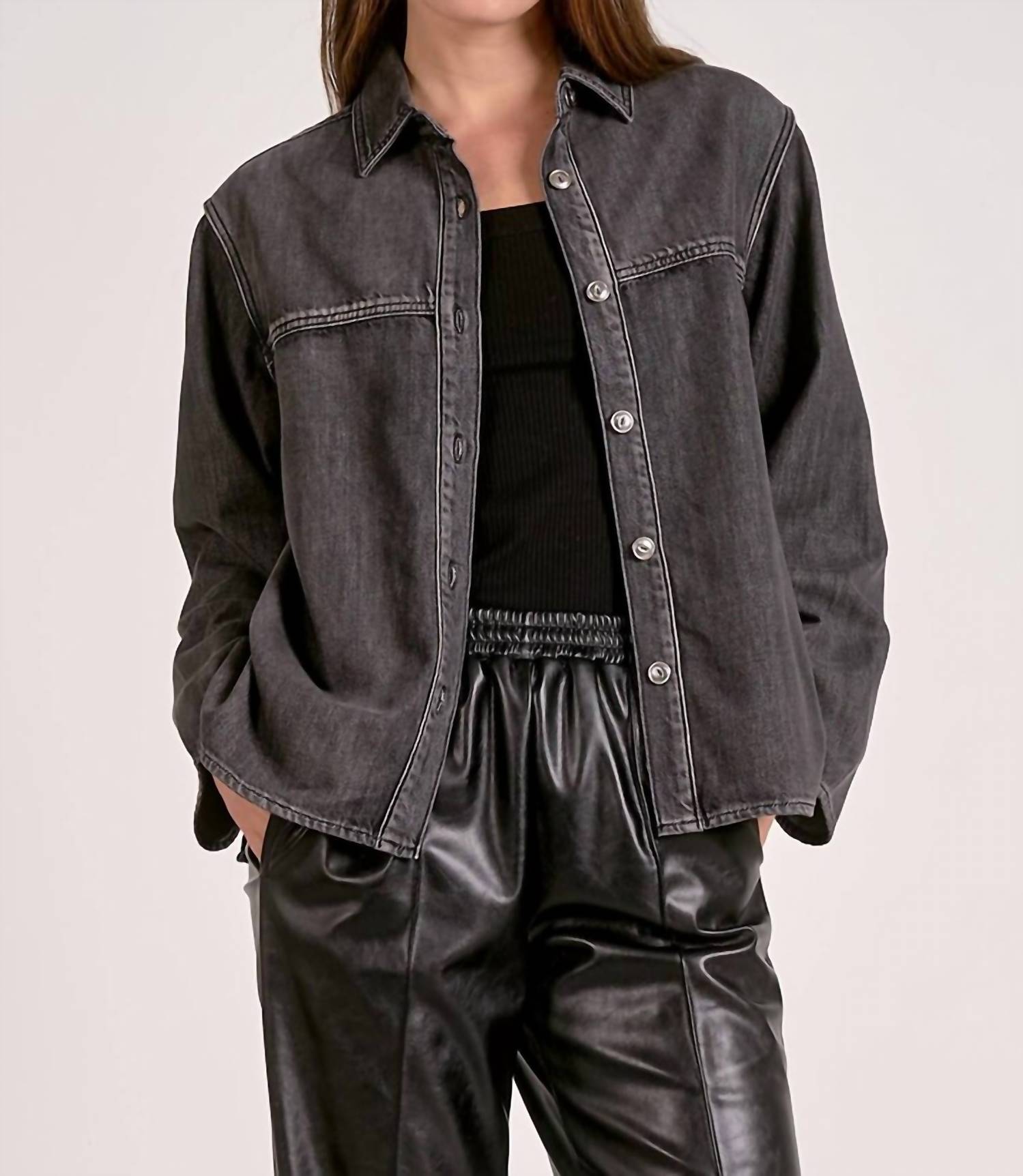 Elan - Shacket Collar Jacket