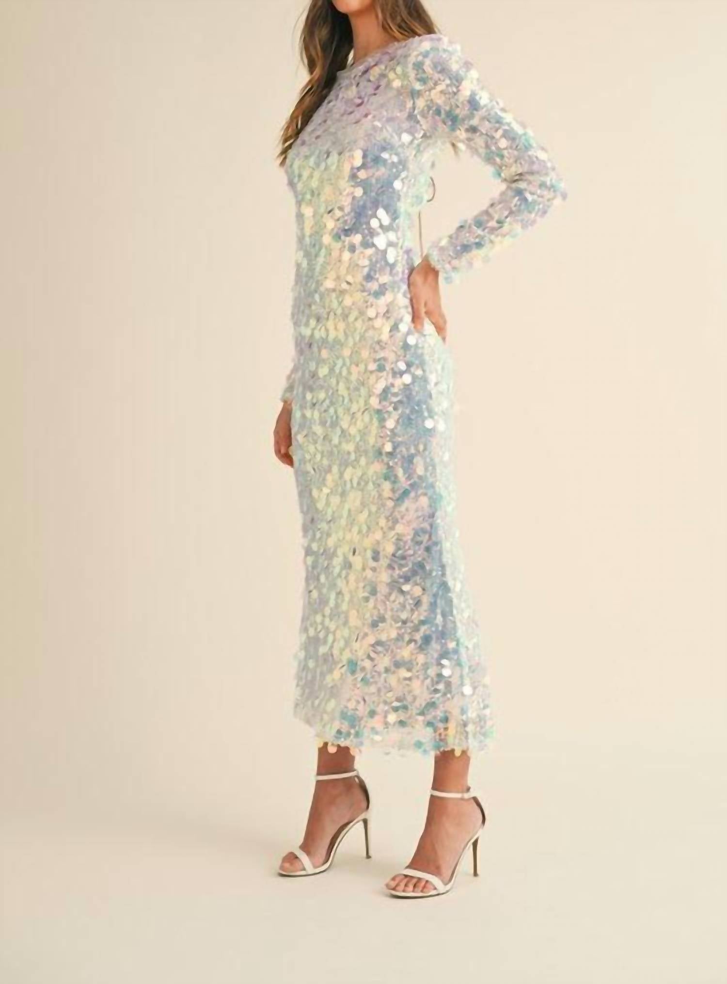 Mable - Something About Her Long Sleeve Midi Dress