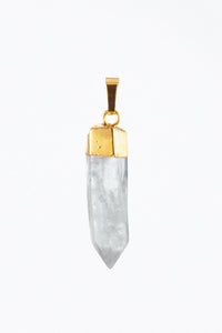 ROCK CRYSTAL QUARTZ PENDANT