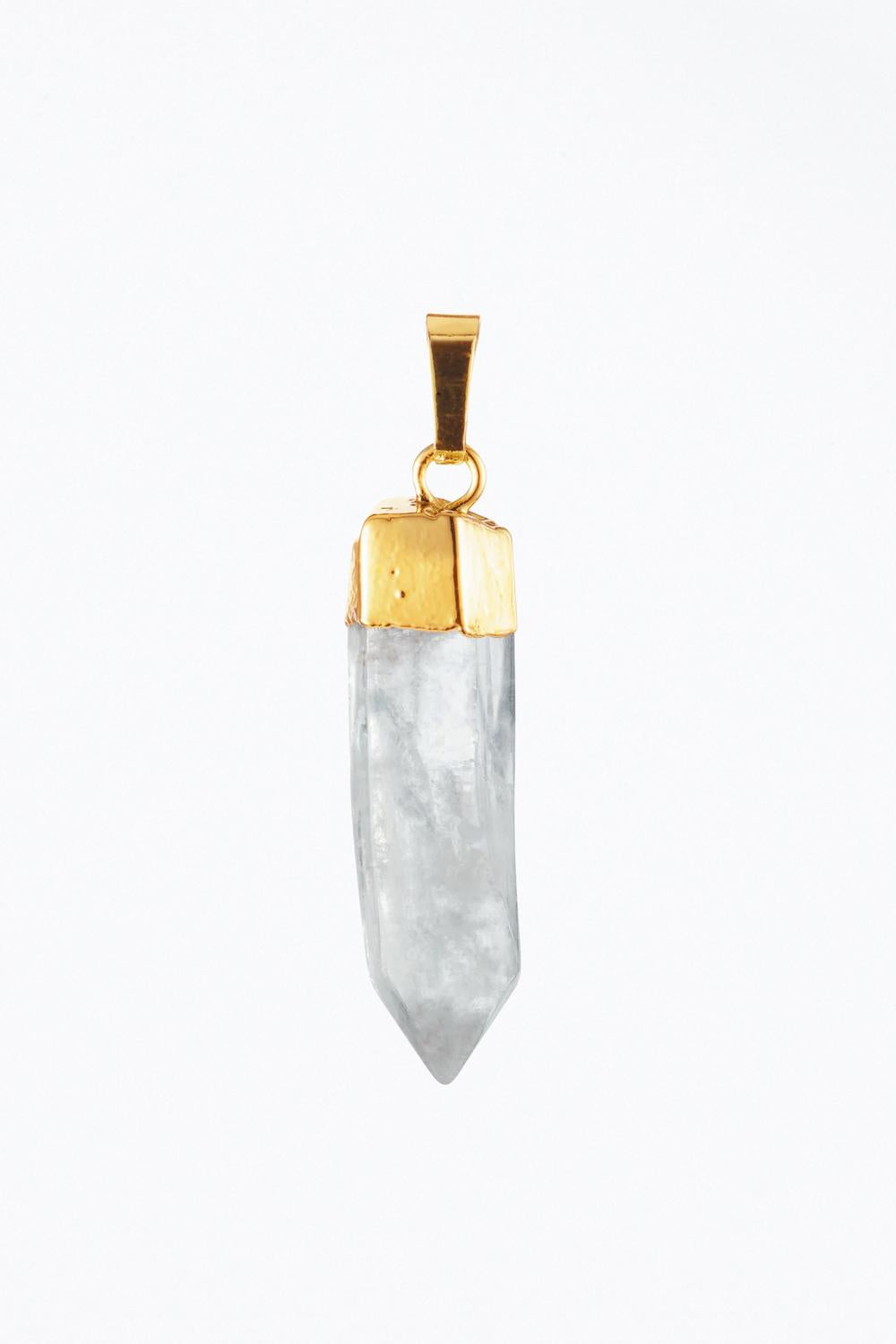 ROCK CRYSTAL QUARTZ PENDANT