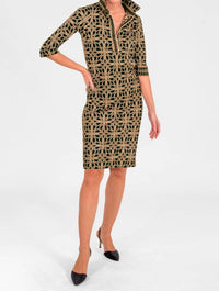 GRETCHEN SCOTT Everywhere Dress - Ring Toss in black - women's dress
