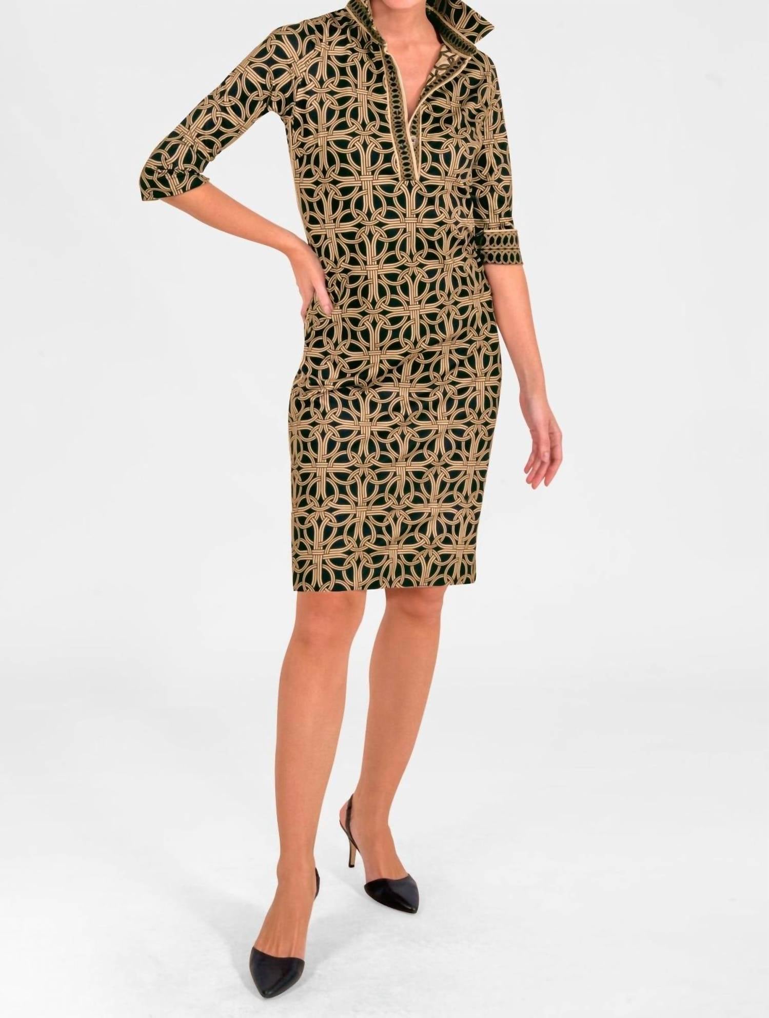 GRETCHEN SCOTT Everywhere Dress - Ring Toss in black - women's dress