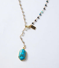 Native Gem - Women's Beaded Pendant Necklace