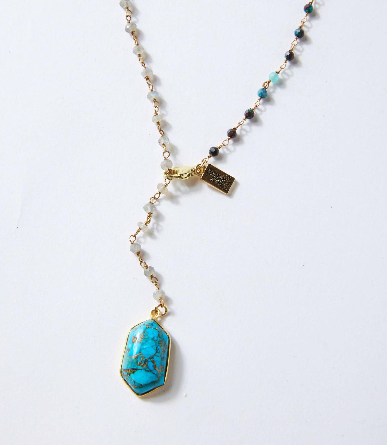 Native Gem - Women's Beaded Pendant Necklace
