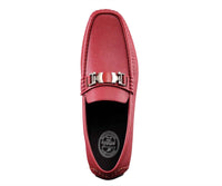 Amali Men's Adonis Loafer in burgundy - men's loafer - detail view