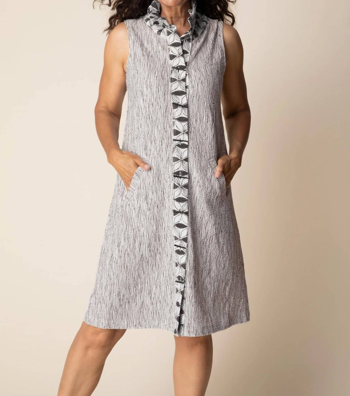 habitat Mix Print Maia Dress in willow - women's dress