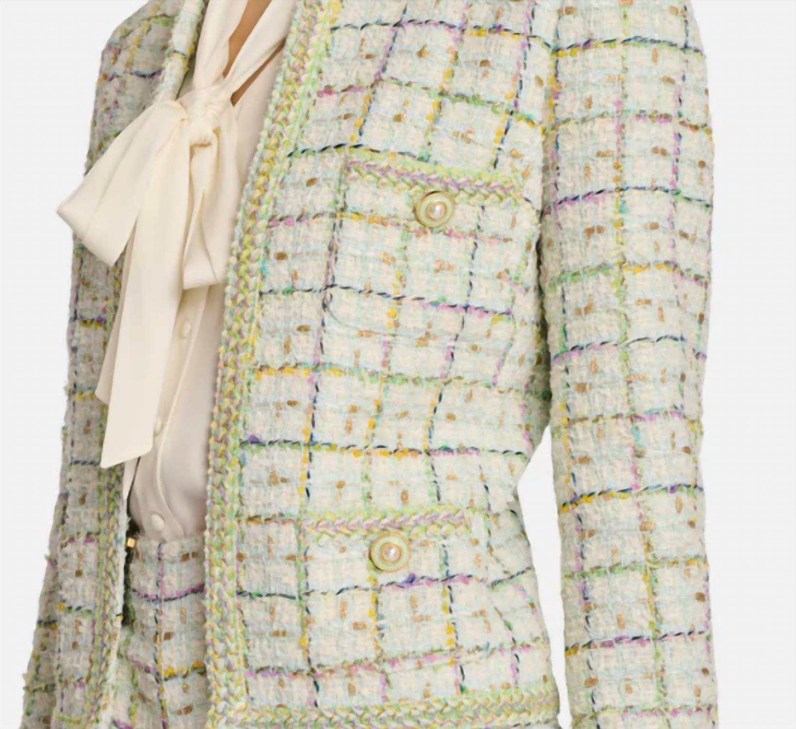Weill - Tweed Collarless Jacket