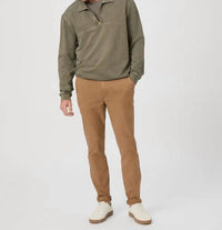 Paige Davion Quarter Zip Pullover in vintage white sage - men's sweater - view 5