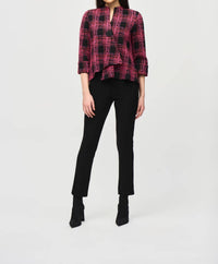 Joseph Ribkoff - Jacquard Knit Swing Jacket