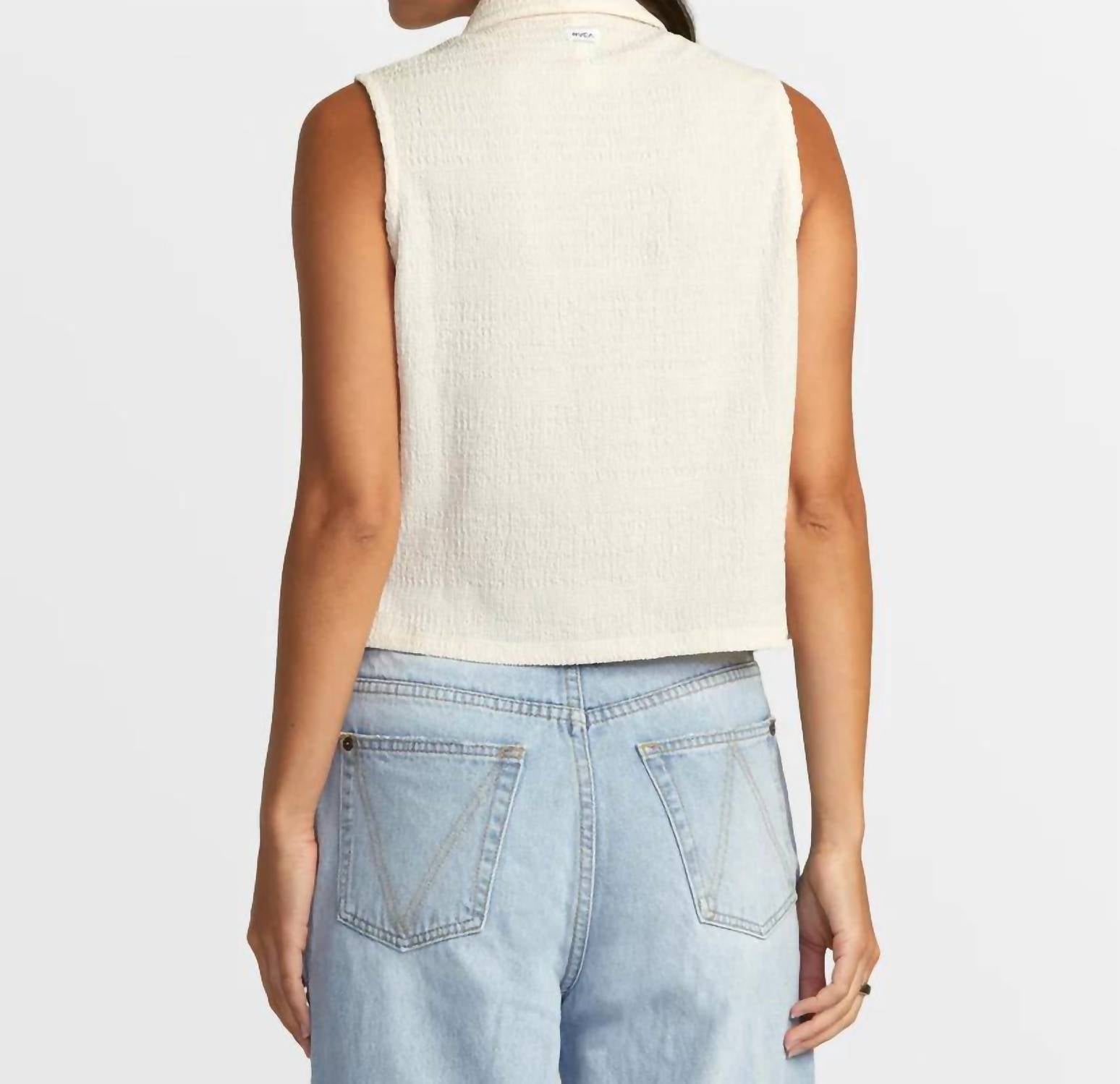 Rvca - Klein Buttoned Tank Top