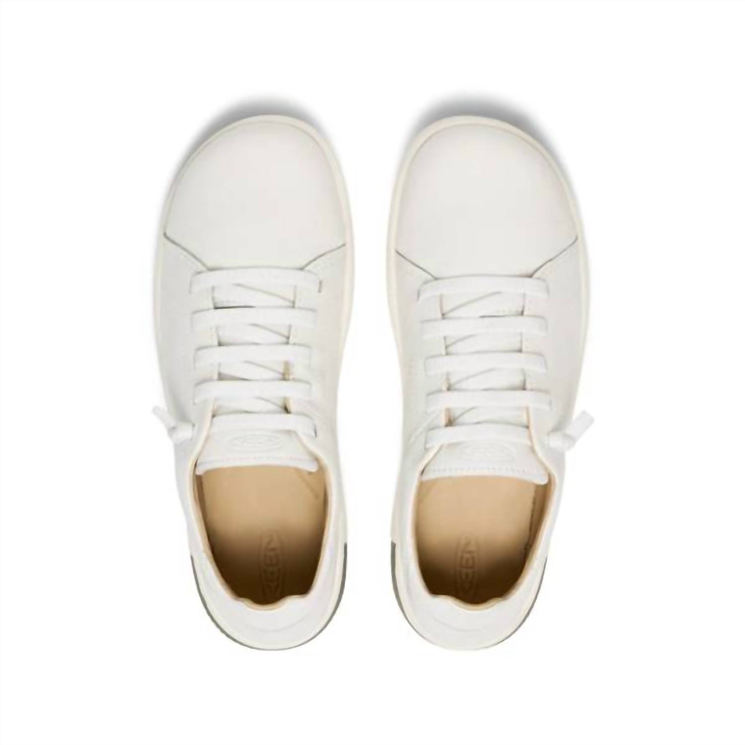 Keen Women's Knx Leather Low Top Sneakers in star white star white - women's sneaker - view 4