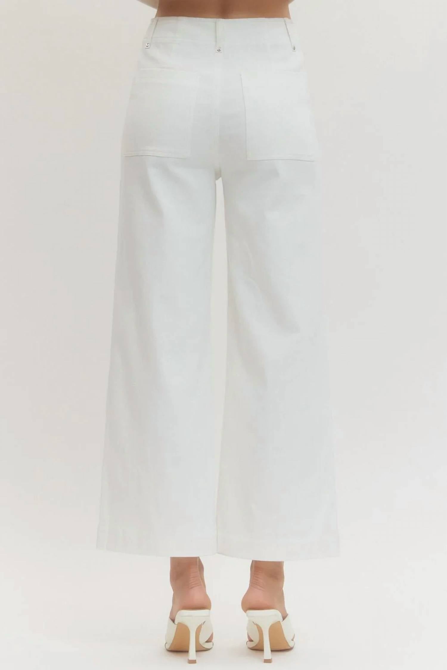 Entro - Emma Wide Leg Seam Jeans