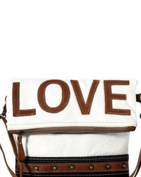 Myra Bag - Women's Letters Of Love Small Crossbody Bag