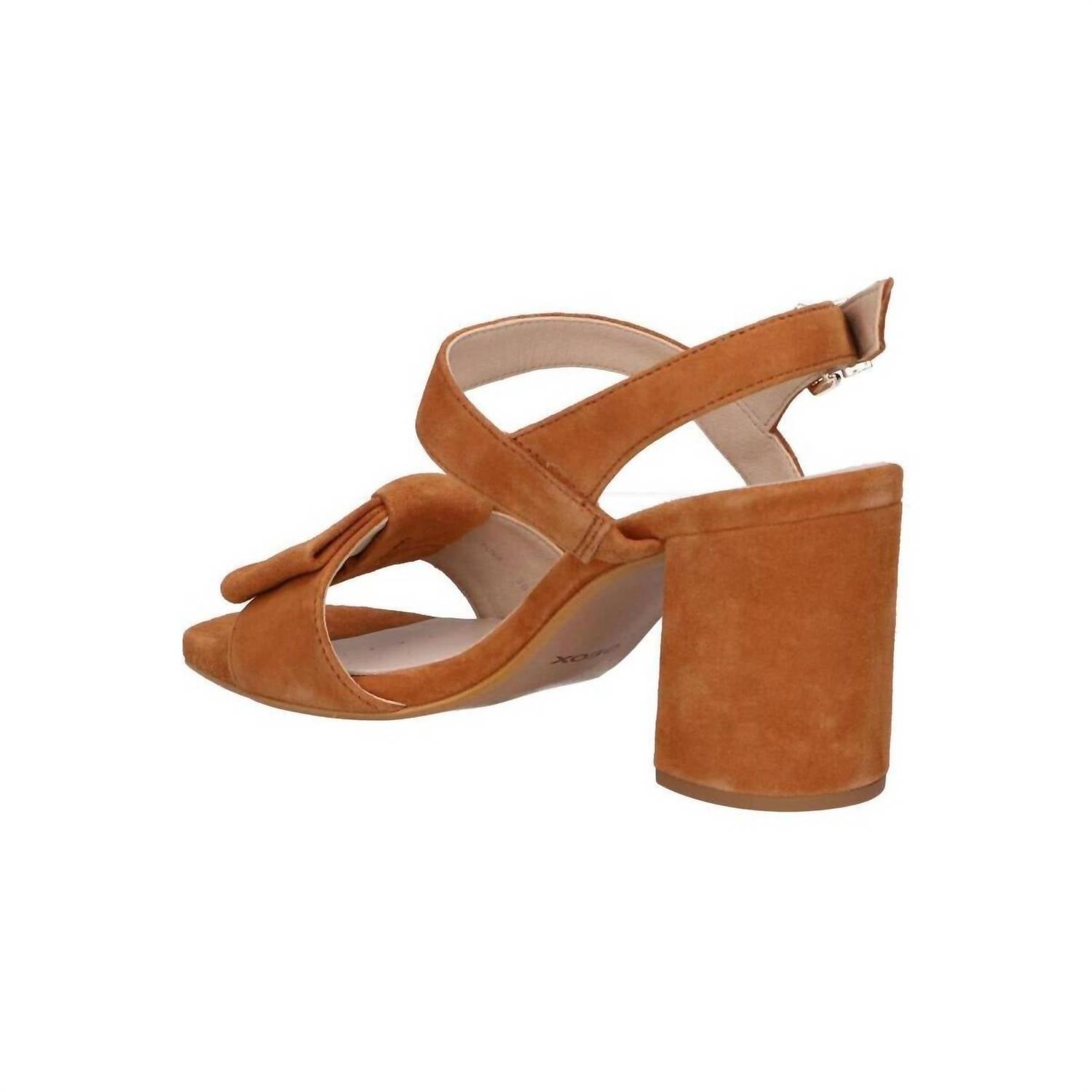 Geox - Women's Boho Platform Suede Block Heel Cross Strap Sandals