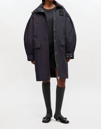 Ganni - Oversized Tri-layer Parka Coat