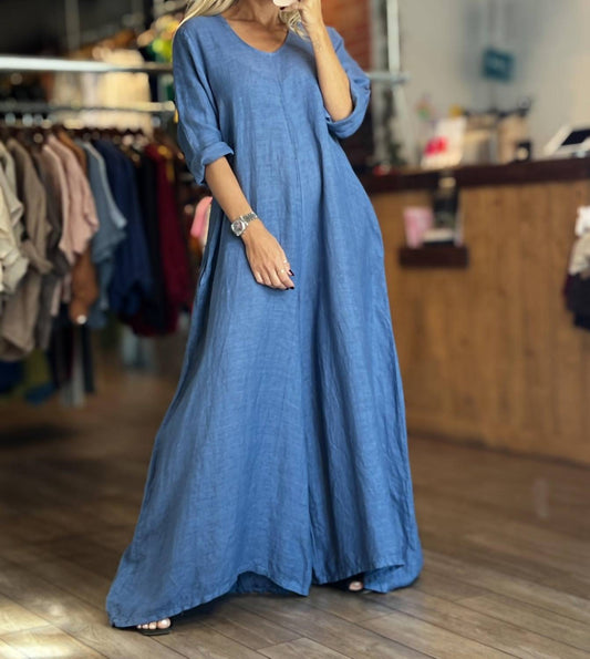 Puro Lino - Women's Cairo Linen Jumpsuit