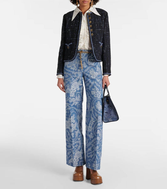 Etro - Floral Print Denim Jeans