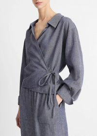 Vince - Women's Collared Wrap Top