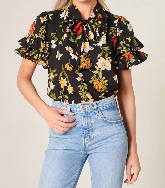 Sugarlips - Willa Tie Neck Bianca Blouse