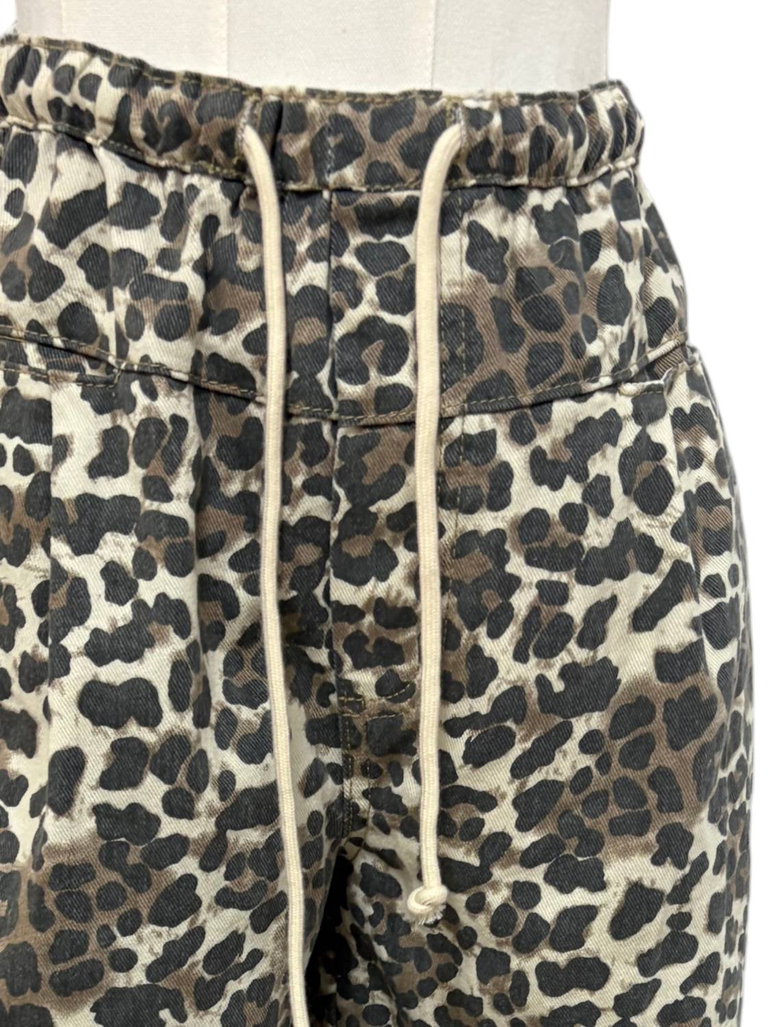 Vervet By Flying Monkey - Women's Cheetah Tie Front Jean With Stars Down Side