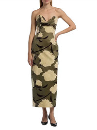 Lela Rose - Draped Bust Sheath Dress