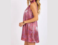 Sage The Label - Floral Glow High Neck Mini Tent Dress