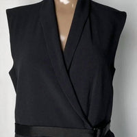 The Row Women’s Crepe Wrap Mini Dress in black - women's dress - view 5