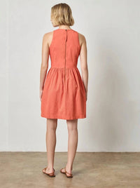 Lilla P - Eyelet High Neck Mini Dress