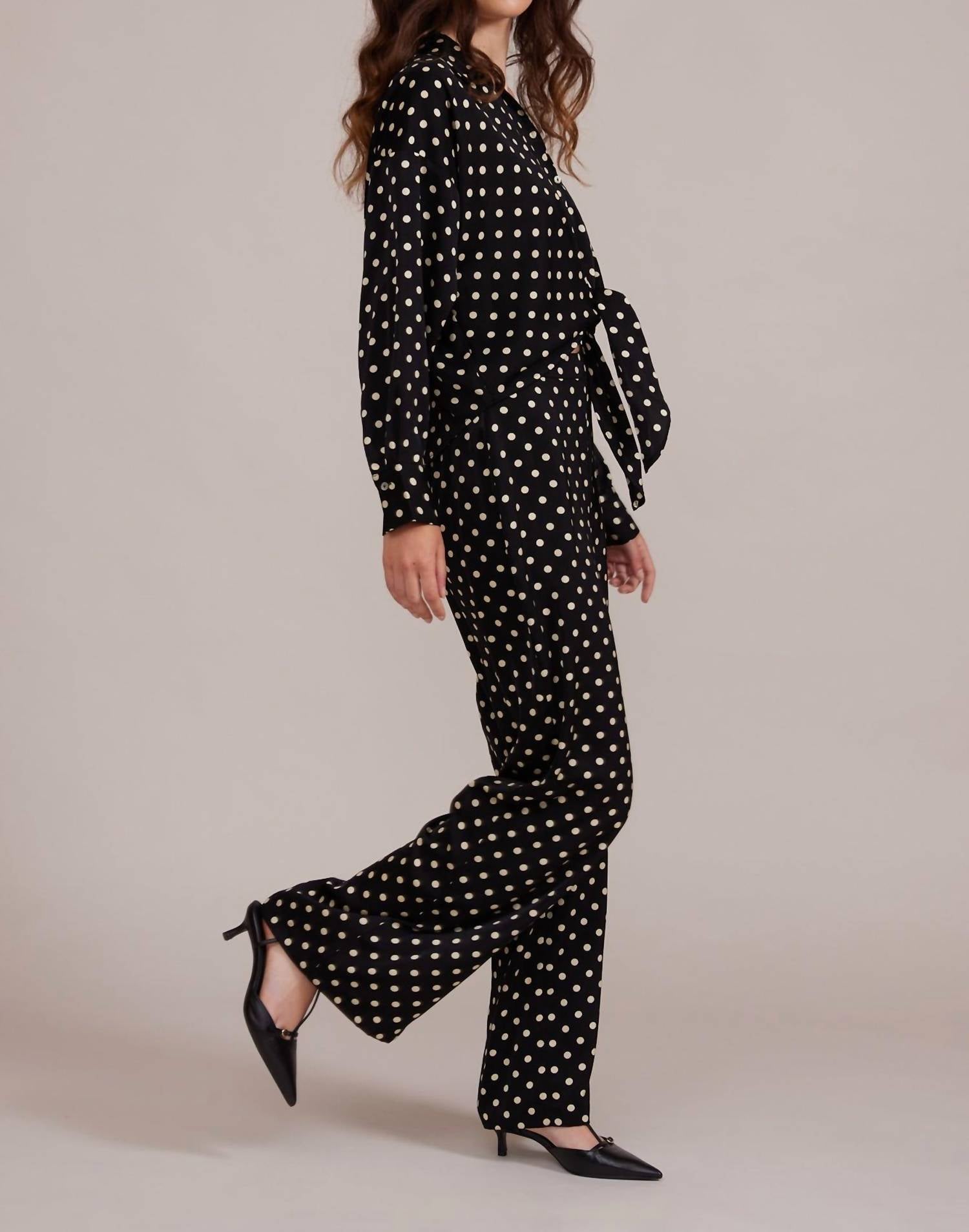 Lucy Paris - Rue Polka Dot Button Down Shirt