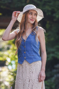 Papillon - Stretch Denim Vest