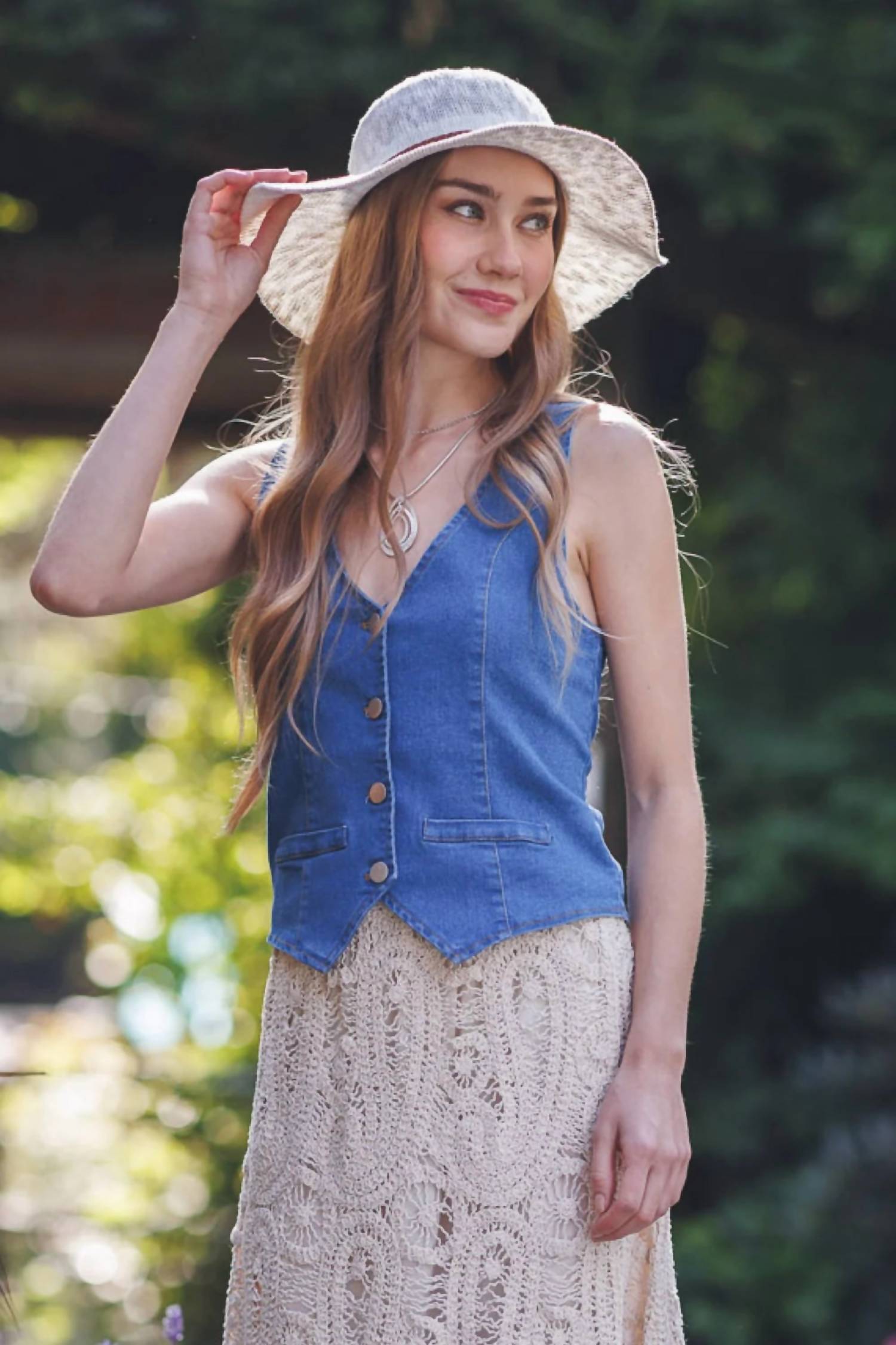 Papillon - Stretch Denim Vest