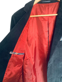 Mizumi Couture - Men Velvet Blazer With Silk Lining And Pocket Scarf