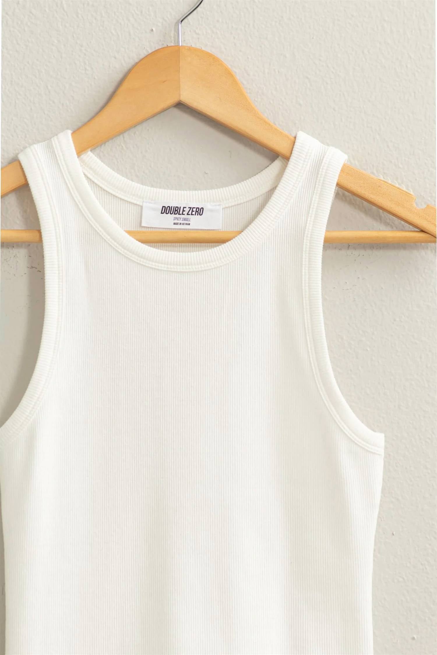 Double Zero - Ribbed Tank Top