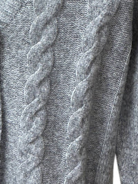 Giftcraft Women's V-neck Cardigan in grey - women's sweater - alternate view