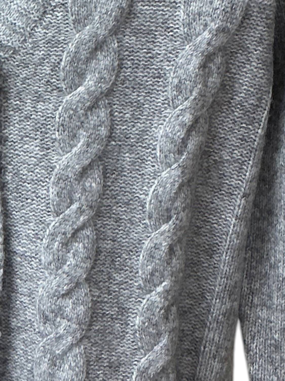 Giftcraft Women's V-neck Cardigan in grey - women's sweater - alternate view
