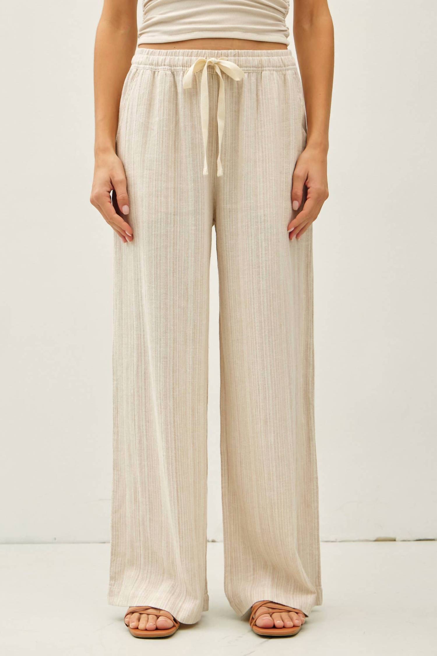 Be Cool - Striped Wide Leg Pants