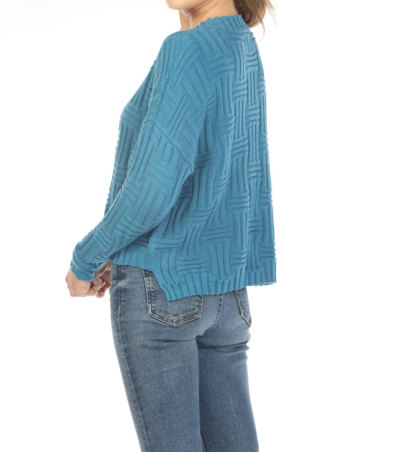 Planet By Lauren G. - Crew Neck Sweater Top