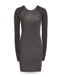 Reiss - Marina Metallic Striped Mini Dress