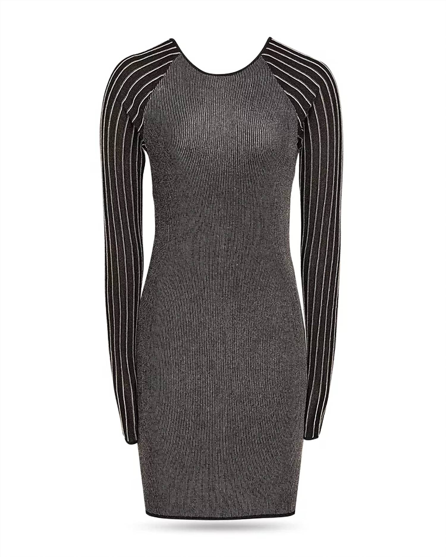 Reiss - Marina Metallic Striped Mini Dress