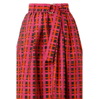 EMILY LOVELOCK Women's Maya Maxi Skirt in crimson - women's skirt - alternate view