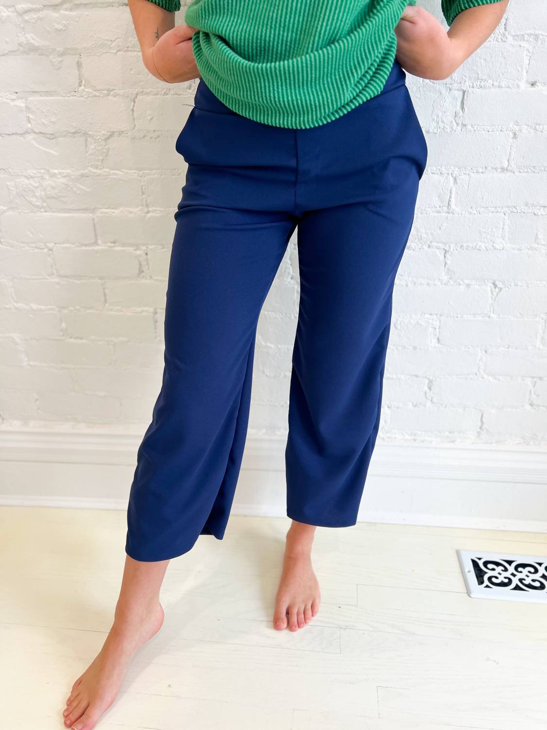Heimish Usa - Lucy Wide Leg Stretchy Crop Pants