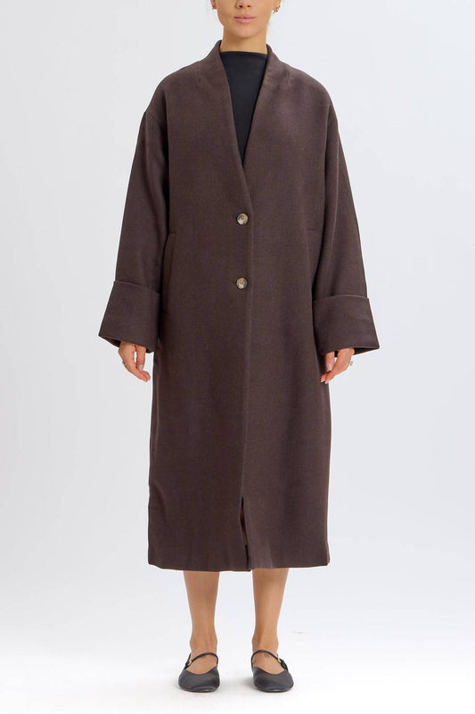 Something Navy - Oversized Long Sleeve Coat