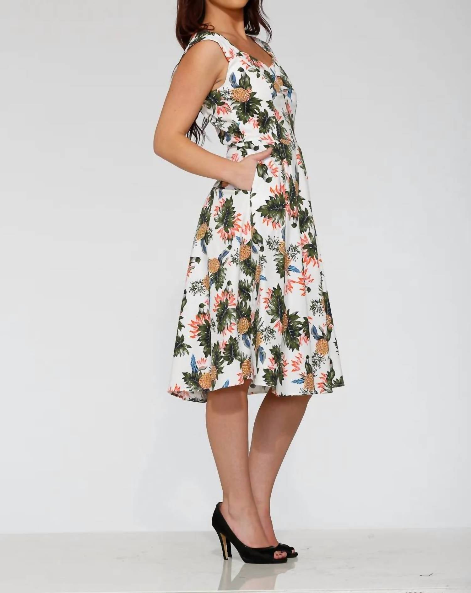 Orchid Bloom - Hawaiian Swing Dress