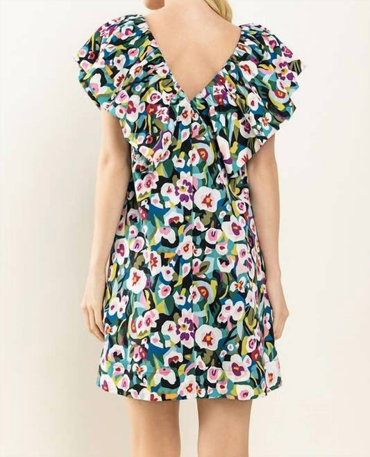 Tcec - Pansy Petals Ruffle Dress