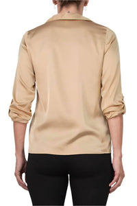 Notations - Sleek Satin Blouse