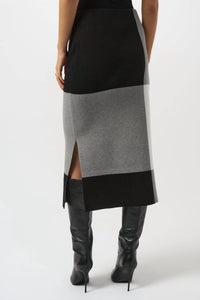Joseph Ribkoff - JACQUARD SWEATER COLOR BLOCK SKIRT