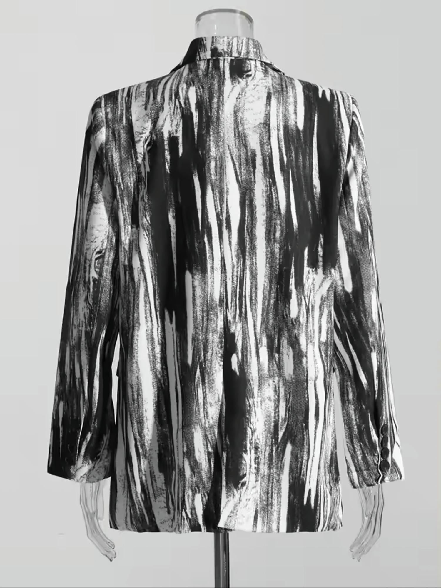 Twotwinstyle - Women's Abstract Aura Blazer